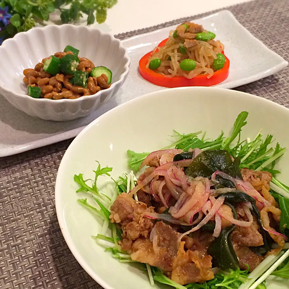 牛肉と赤たまねぎのフレンチ味噌サラダ|Michiさん