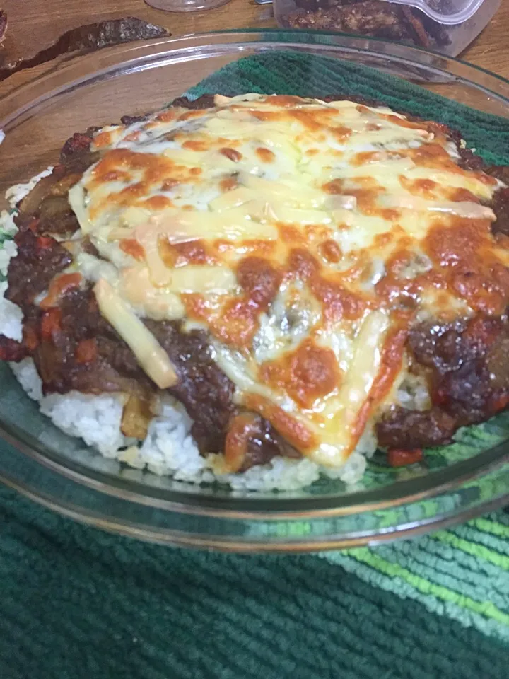 焼きチーズカレー|さんだーさん