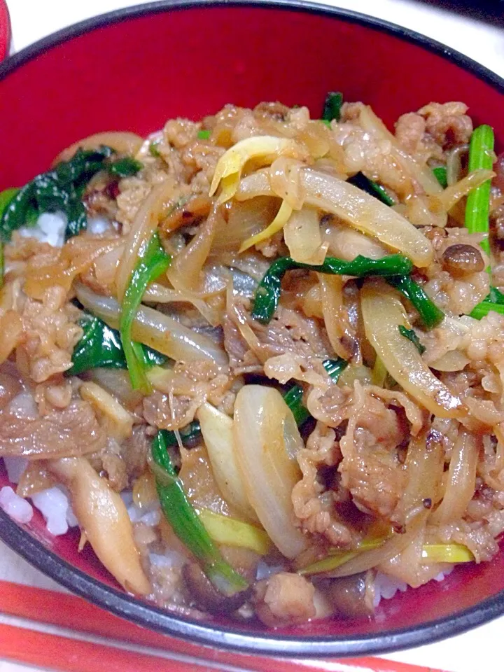 プルコギ丼、えびと餃子のスープ|あやにん食堂さん