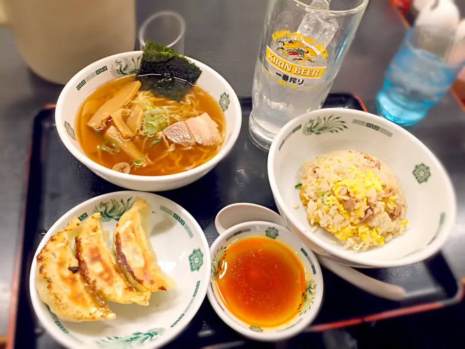 Snapdishの料理写真:ラ ギョー チャ セット🍜|マニラ男さん