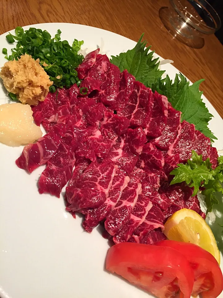 Snapdishの料理写真:熊本の馬刺し|yukaさん