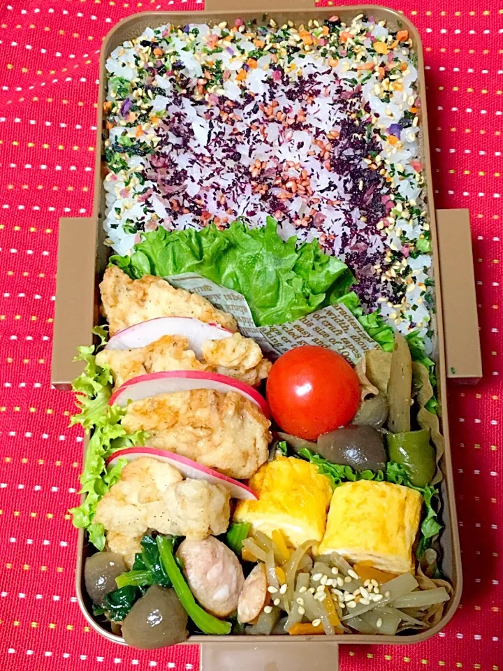 高校生男子のがっつり弁当.ﾟ٩(๑⃙⃘˙ᵕ˙๑⃙⃘)۶:.｡|おざMAMAさん