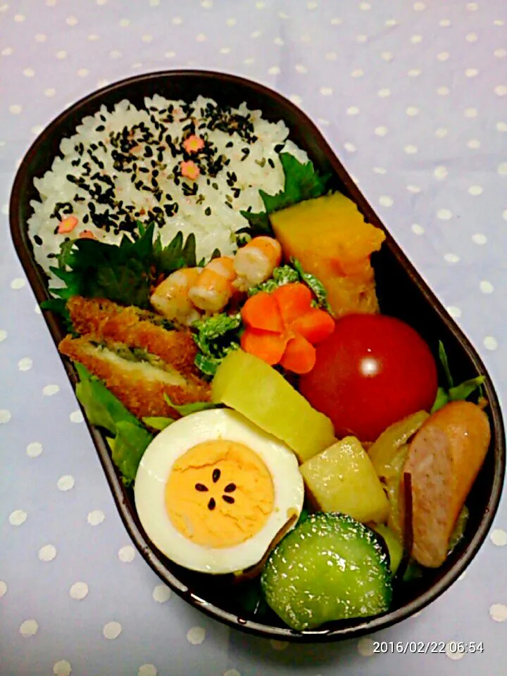 2016.2.22 旦那弁

 #お弁当 #ランチ #お昼ご飯 #旦那|honeyさん