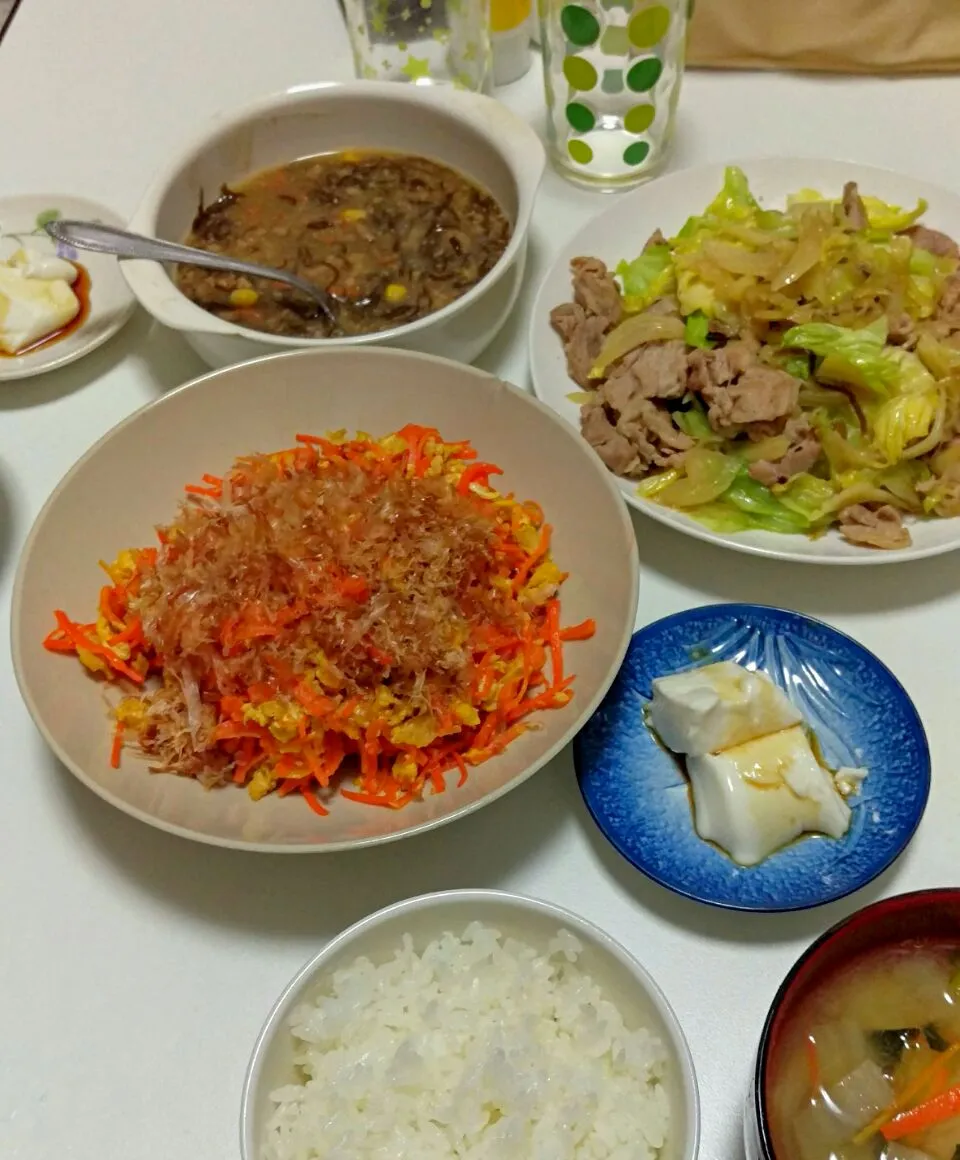 沖縄料理っぽい晩ご飯|こねえちゃんさん