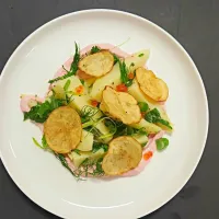 Potato and herb salad with Taramasalata and Salmon Roe|Shankey Jariwalaさん