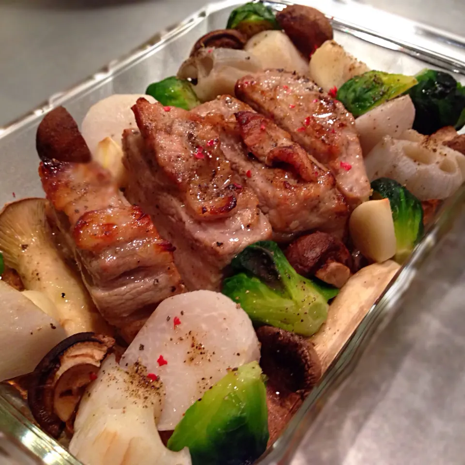 豚バラとお野菜のグリル|koji toyodaさん