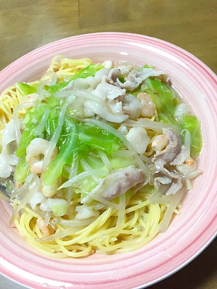 Snapdishの料理写真:あんかけパスタ|ベジさんさん