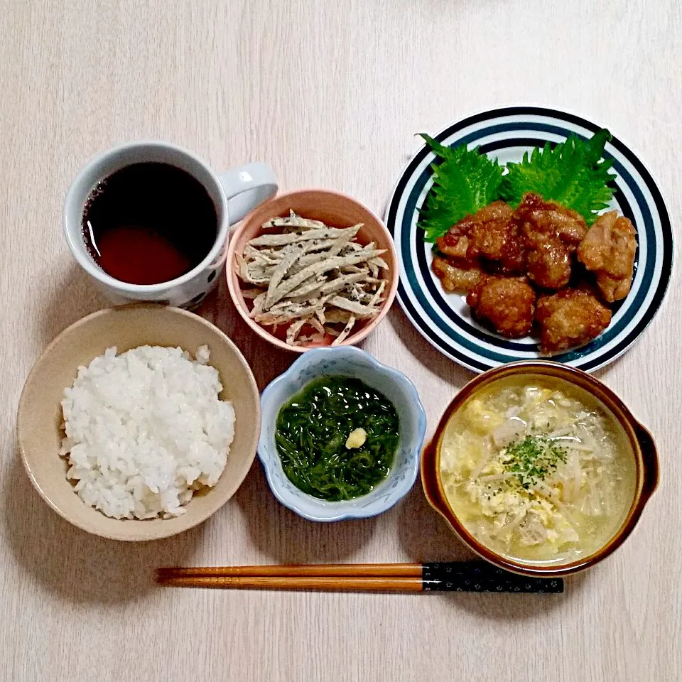 鶏肉の竜田揚げの夜ご飯♡|Mami.Nさん