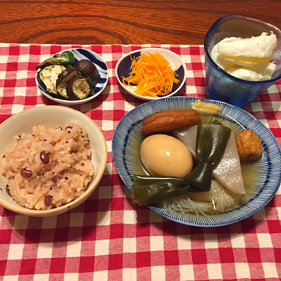 赤飯、おでん|とにおさん