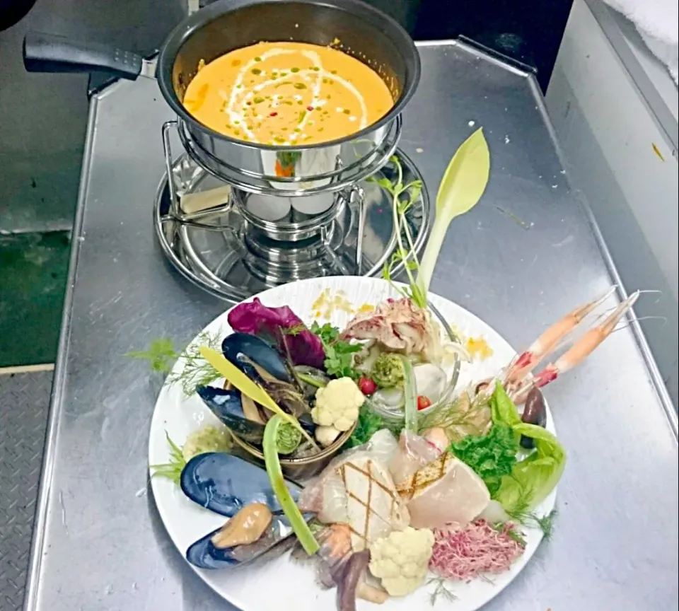 シーフードフォンデュ|Yuuki Iwaiさん