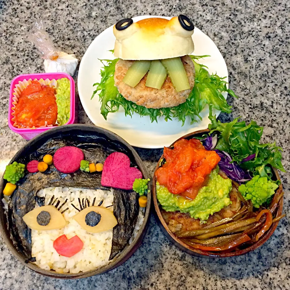 Snapdishの料理写真:vegan弁当
大豆ミートとおからのハンバーグ|makiko_aさん