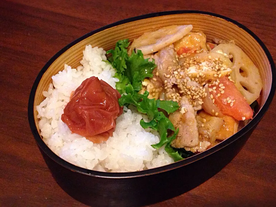 トマト生姜焼き弁当|ちっきーさん