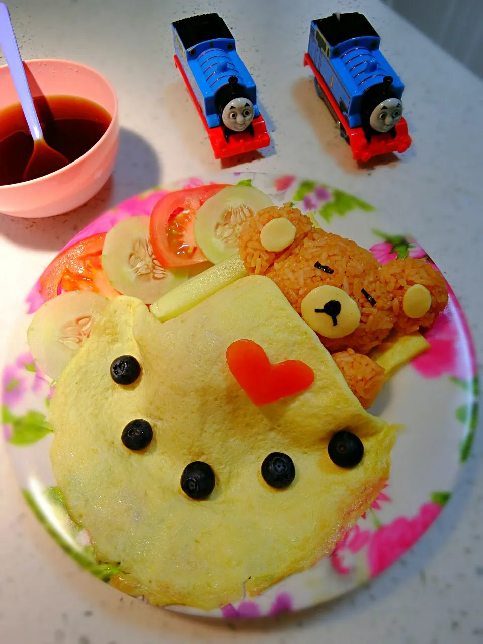 homemade rilakuma fried rice for the #threeyearsold #toddler #baby #precious|Rupert Prisca Ganさん