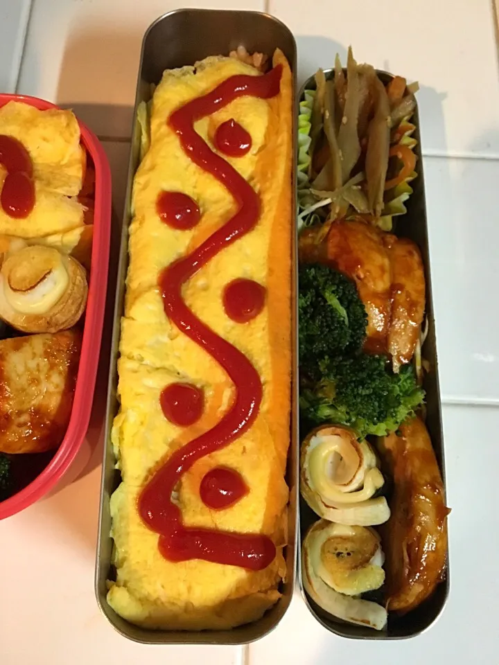 Snapdishの料理写真:オムライス弁当|エミリーさん