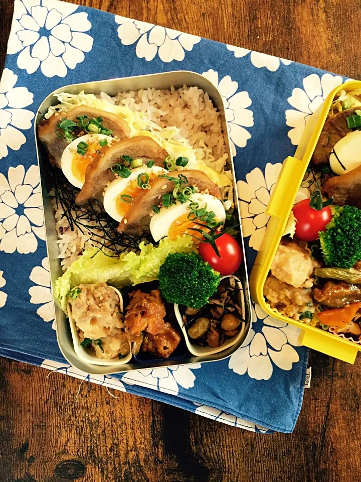 Snapdishの料理写真:2/24チャーシュー丼弁当|スピカさん