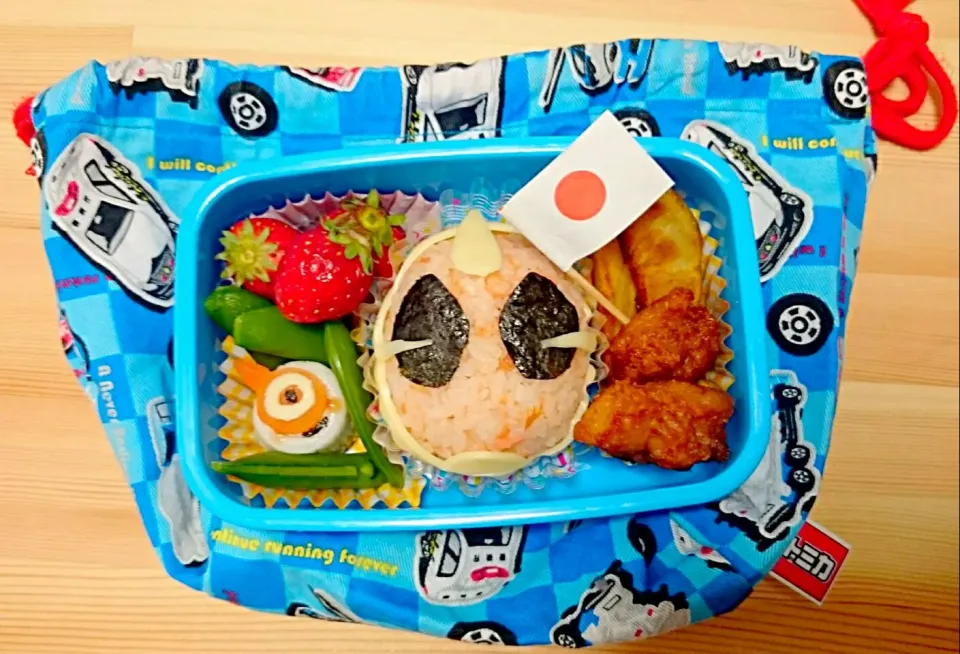 Snapdishの料理写真:仮面ライダーゴースト弁当|もにゃこ もにゃおさん