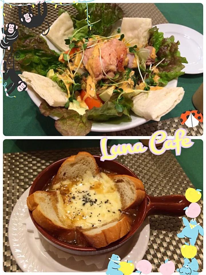 Snapdishの料理写真:2/13の夕ご飯は久しぶりのルナカフェ🍴|みきぴょん♪さん