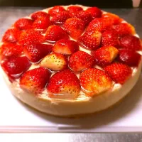 いちごのレアチーズケーキ|はなたろすさん