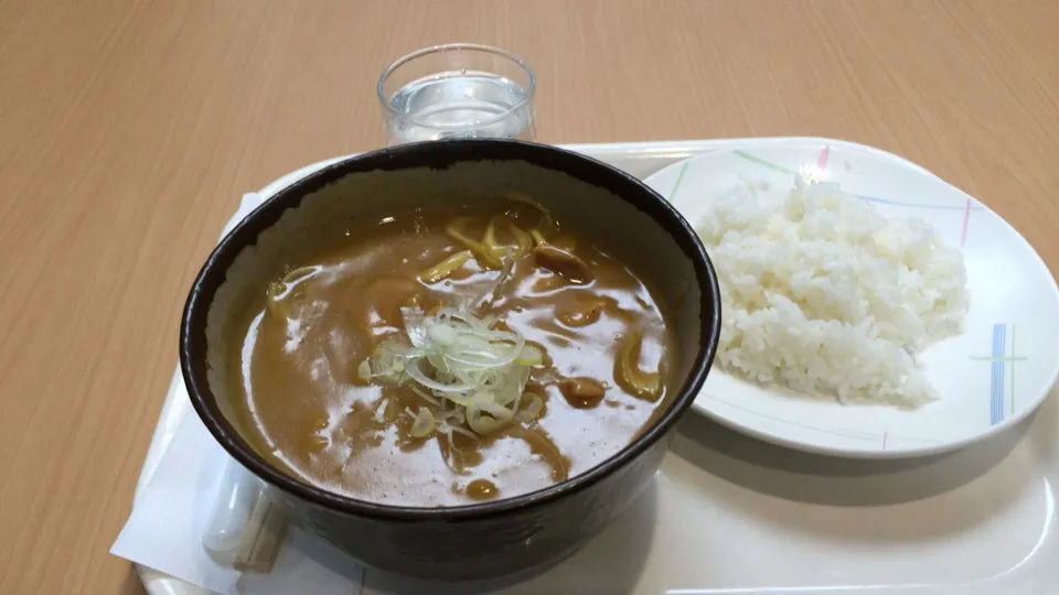 カレー南蛮蕎麦と半ライス|おっちさん