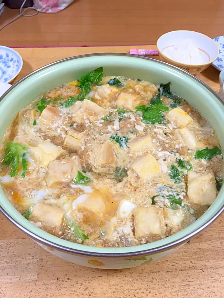 豆腐と天かすの玉子とじ|庄司誠吾さん