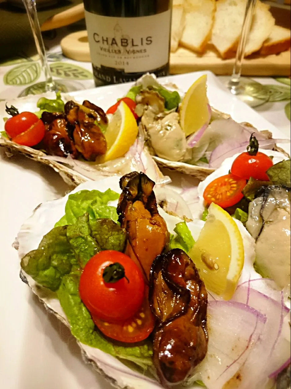 広島産牡蠣のオリーブオイル漬け&燻製🐚シャブリ🍷で❗|ナムナムさん