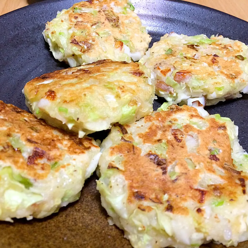 お好み焼きの粉を使って，大根もち|なほこさん