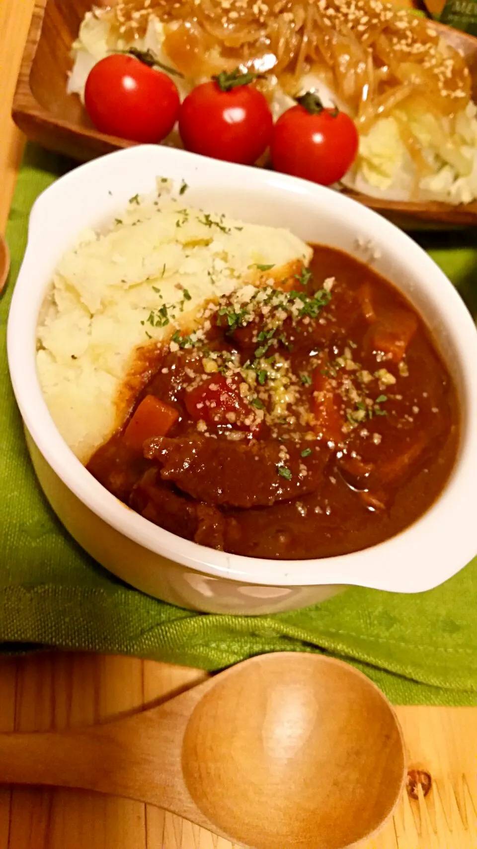 ✿ジビエ✿鹿肉のビストロ風♪トマトや赤ワイン主体で。|ちゃんなみさん