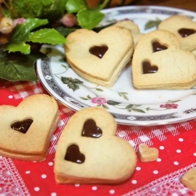 happyママさんのチョコがポイントのハートクッキー #レシピブログ #RecipeBlog|レシピブログさん