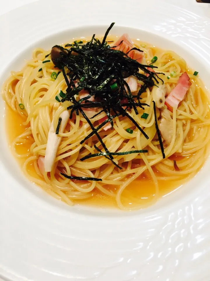 Snapdishの料理写真:和風パスタ〜in新宿中村屋|のんきーもんきーさん