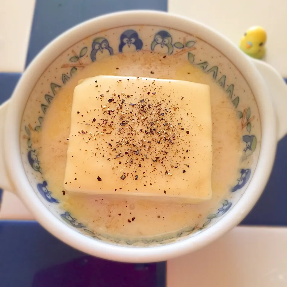 ひとみんΨ(*´∀｀)Ψさんの料理 レンチン🎵豆乳風呂で🐴🐴豆腐に変身✨✨✨
あなたは、どの🎎三人官女🌸がタイプですか？(笑)
私はダシダチーズっ娘❤️|きいこさん