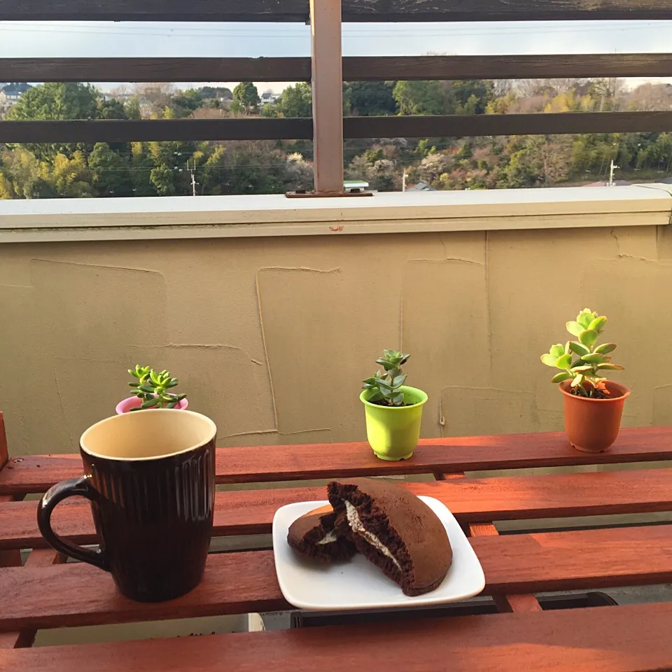 チョコどら焼きとコーヒー☕️|純さん