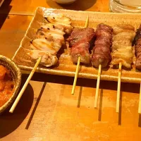 Snapdishの料理写真:焼き鳥盛り合わせ✩|yas’sさん