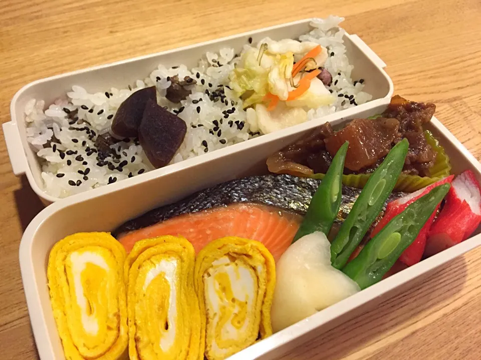 シャケとむかご弁当|myusicさん