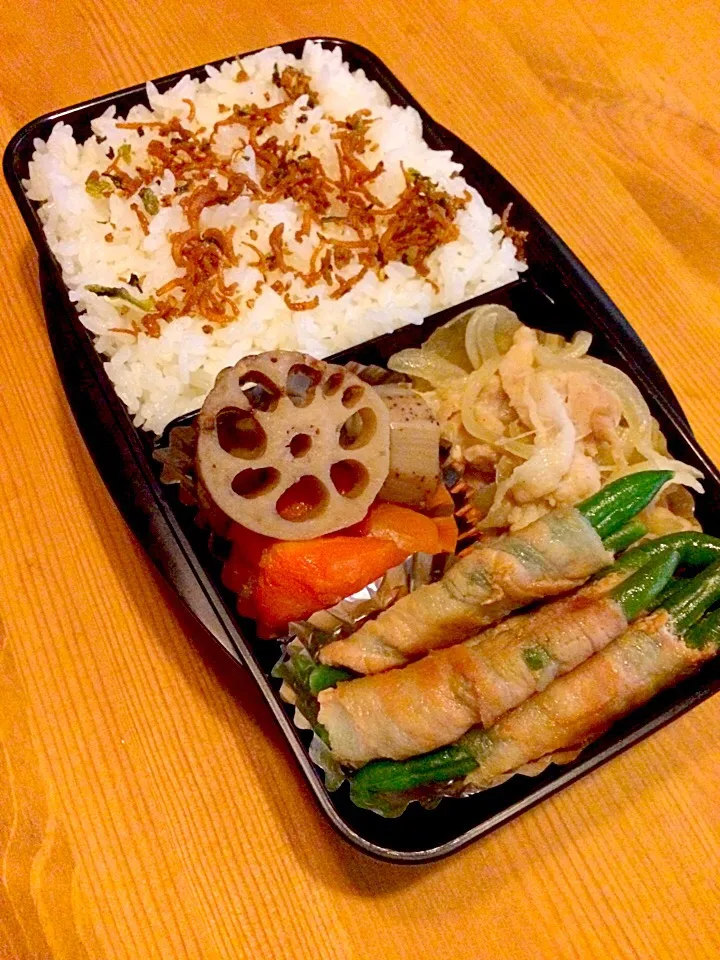 Snapdishの料理写真:根菜で風邪予防弁当🍱|meyou..さん