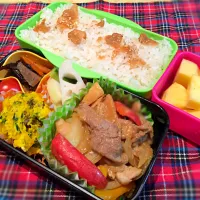 Snapdishの料理写真:男子高校生お弁当⭐︎入試編2|RAYさん