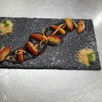 Caramelised Apples with Cherry Puree|Craig Shottleさん