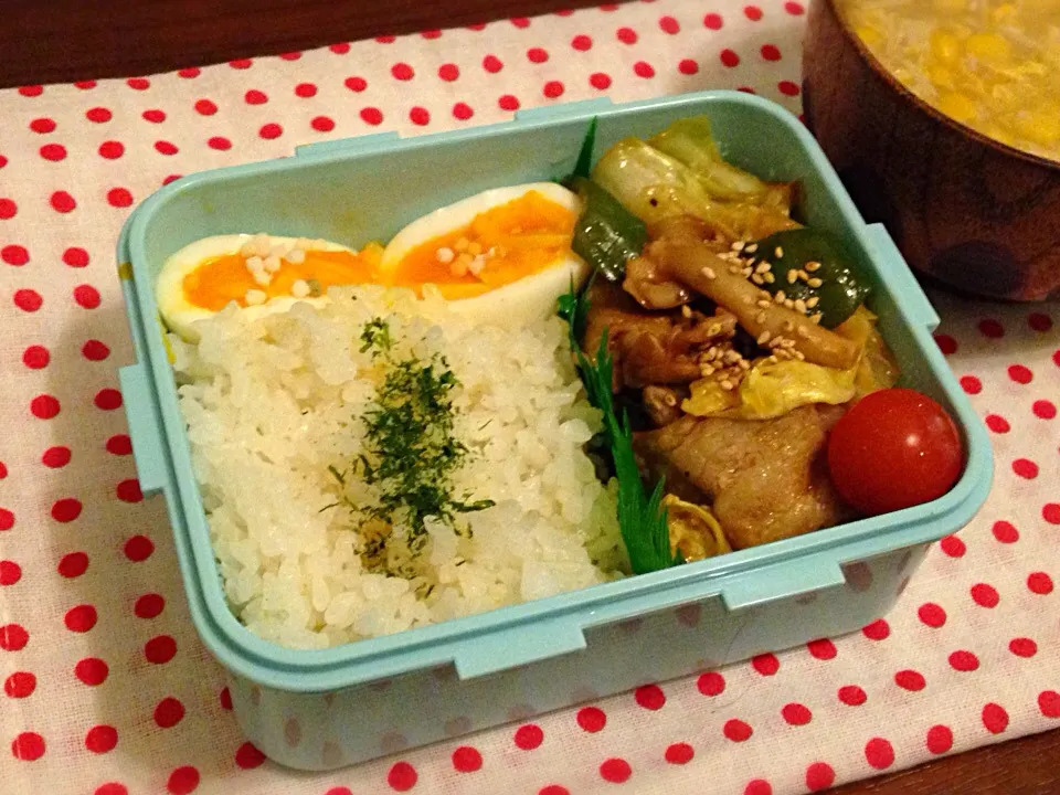 Snapdishの料理写真:ホイコーロー弁当|ちっきーさん