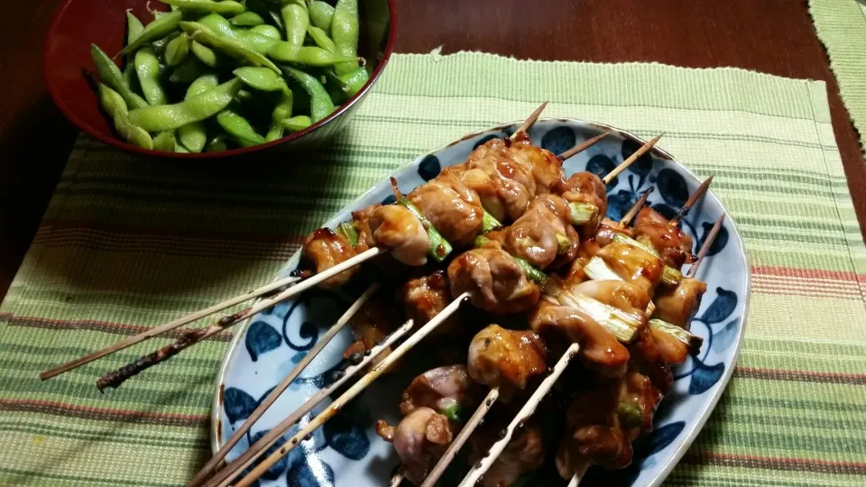 Yakitori + edamame|Siruviさん