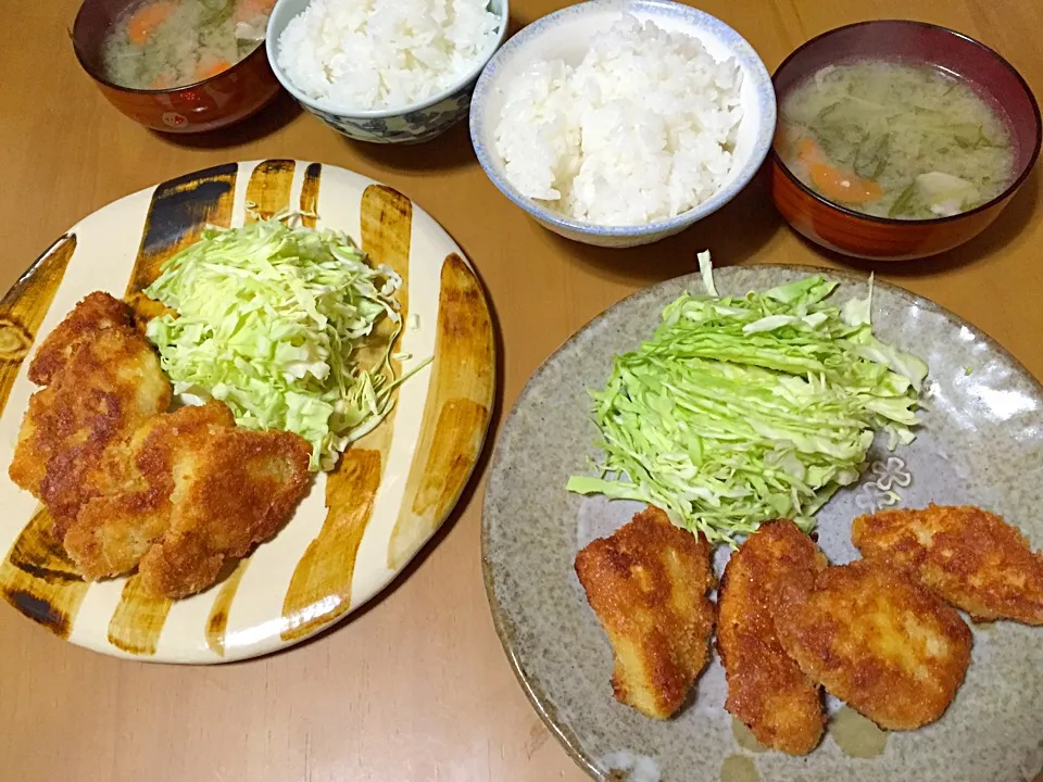 今日の晩ゴハン〜〜チキンカツ(∗❛ั௦❛ั∗)|さくたえさん