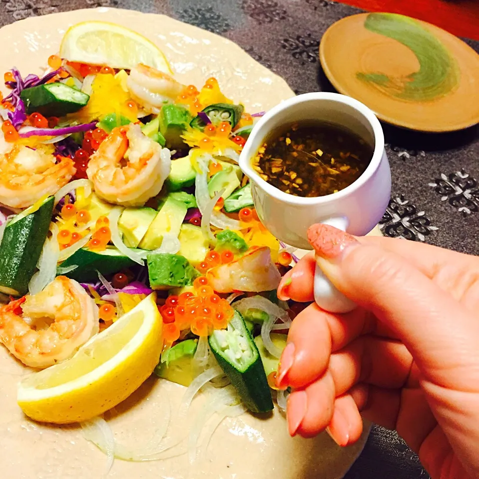 ✨今日のサラダ😋🍴✨|🌻ユンジョン🍒さん