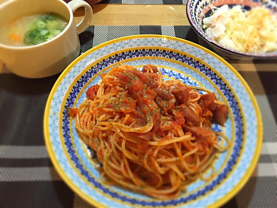 ナポリタンディナー🍝|かなさん