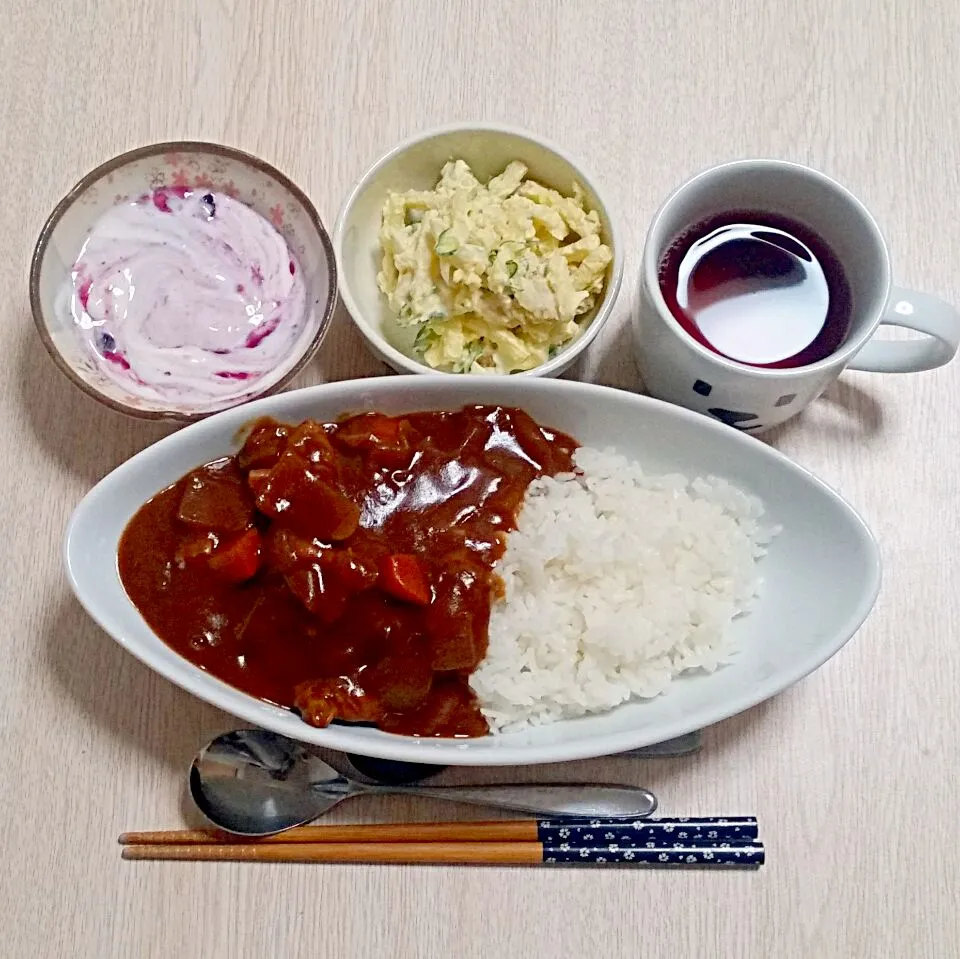 チキンカレーの夜ご飯♡|Mami.Nさん