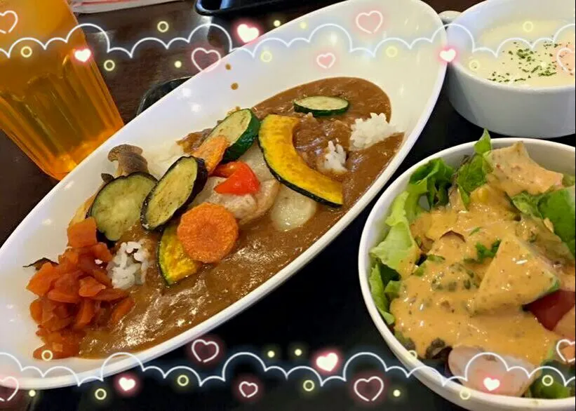 Snapdishの料理写真:お昼はカレーだよ❤(#^.^#)|maho❤さん