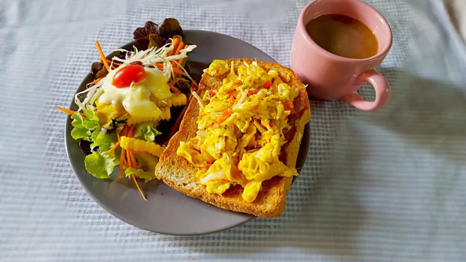 อาหารเช้าง่ายๆ scramble eggs #healthy #food|Jeabear P. Thanyalakさん