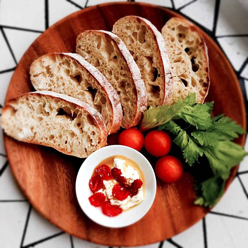 Snapdishの料理写真:koichiさんの料理 チャバタ。 4回目。|Cedro🍋さん