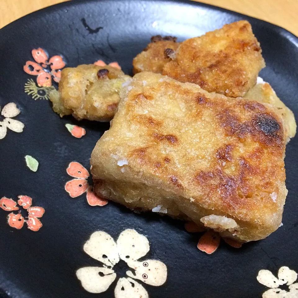 凍り豆腐の含め煮を，唐揚げにリメイク|なほこさん