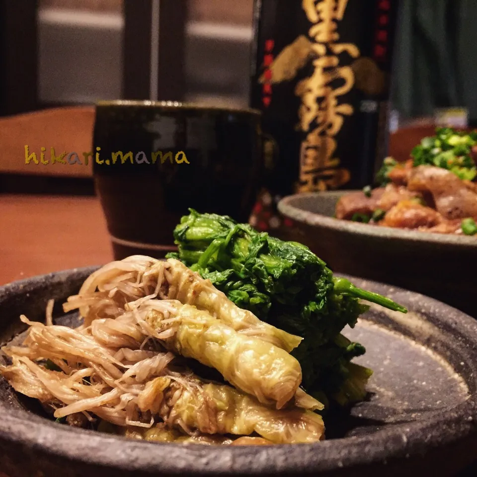 今夜の肴🍶セリの漬物😋|ひかりママさん