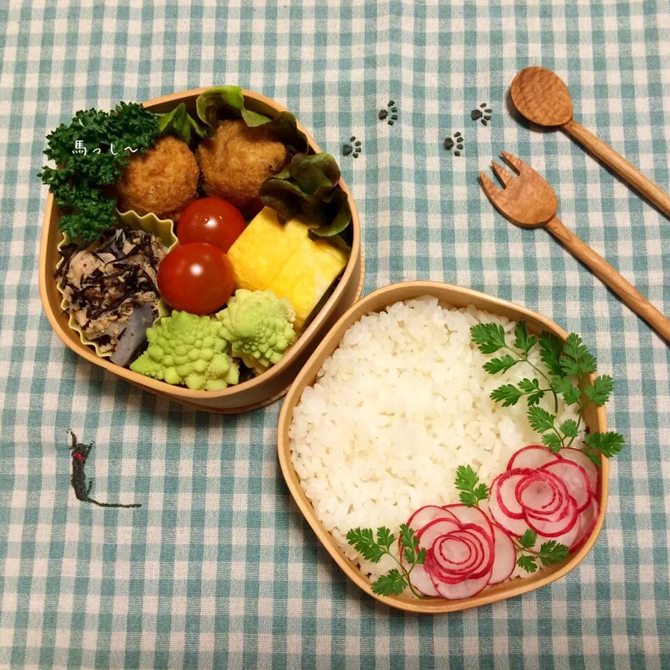 お花弁当♡nさんのマネっこ|馬っしーさん