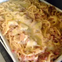 Baked cheesy carbonara|Rashidah Isaさん