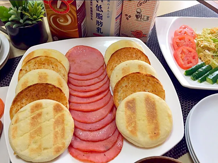 English muffins and ham|ailinwatanabe@ezweb.ne.jpさん